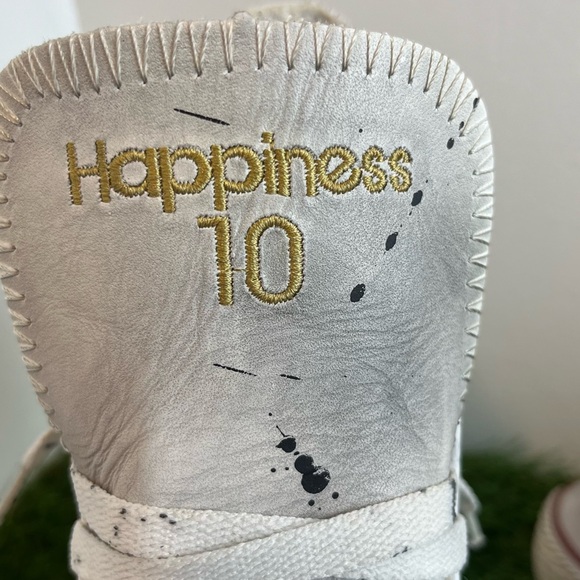 Happiness 10 Women\'s High-tops Size 7.5 (EU 38) Paint Splatter Design